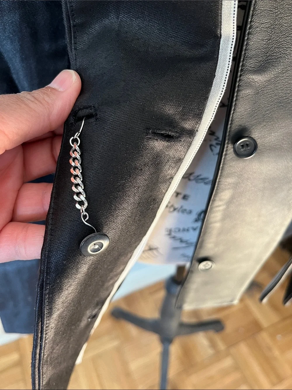 J Brand Tailored Vamp Fantasy Jacket w detachable leather collar
